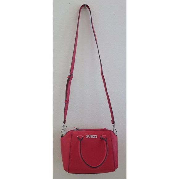 Guess SE801676 Women's Red Karlan Mini Crossbody Bag Purse Satchel - Picture 3 of 13